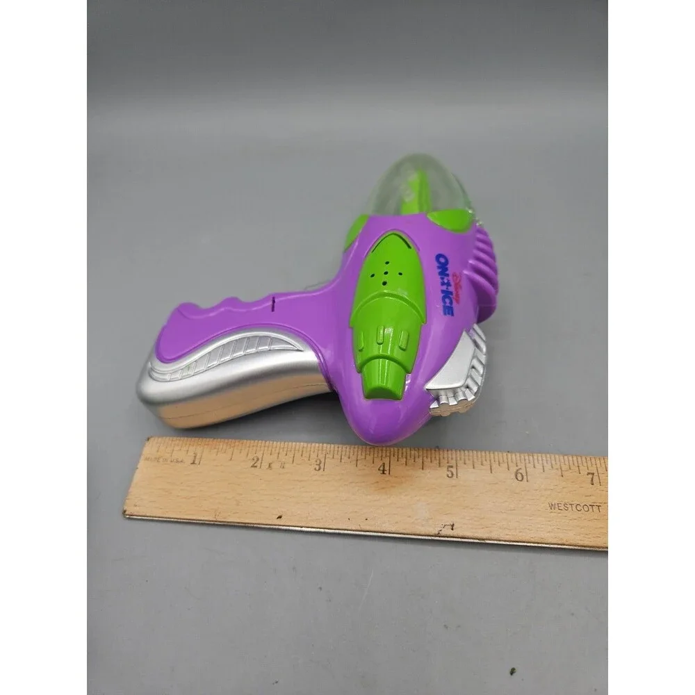 Disney On Ice Buzz Lightyear Blaster Gun Lights Sound Tested Works Purple Green